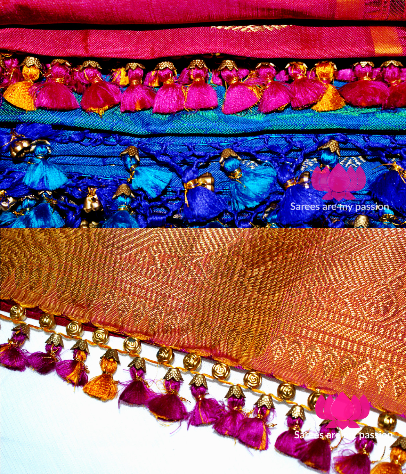 My First Saree Tassels - Sarees are my passion